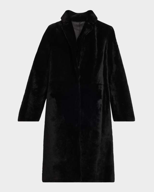 Ironed Lamb Shearling Coat